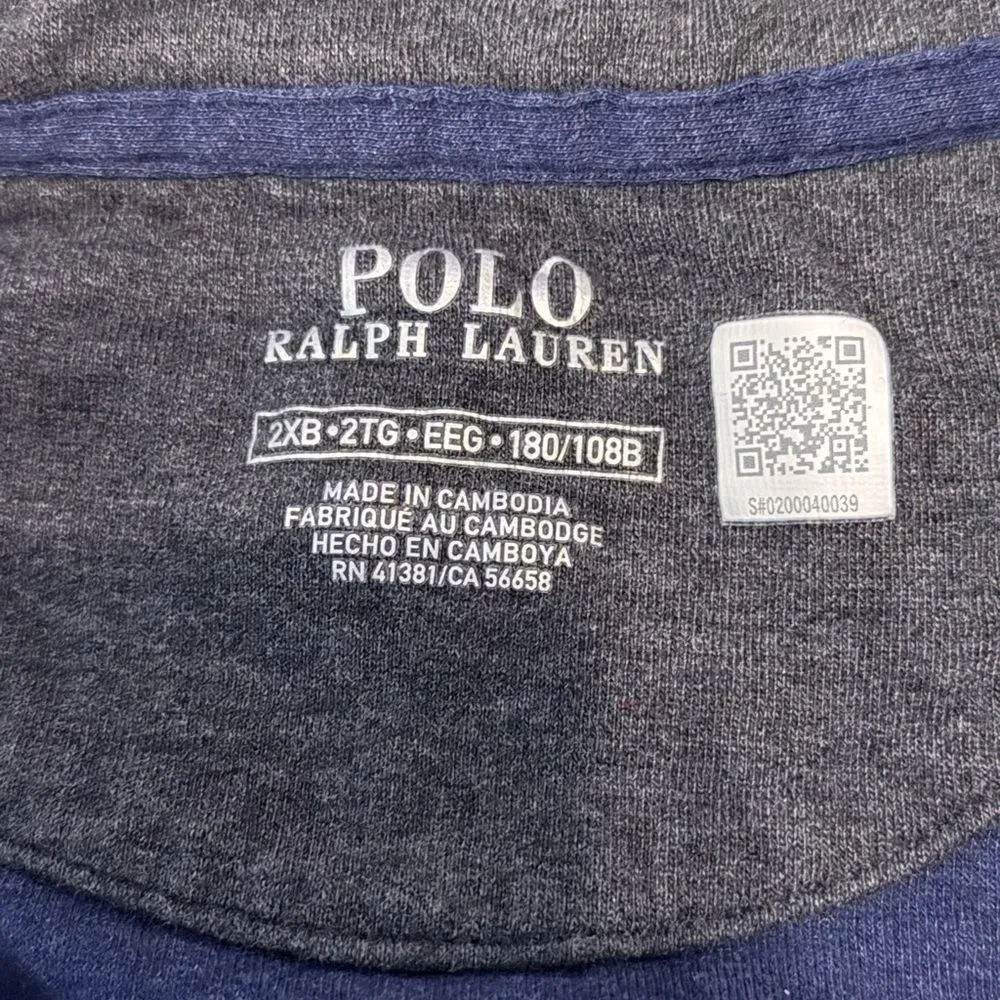 Polo Ralph Lauren Luxury Jersey Quarter-Zip Pullover Aviator Navy Sweater